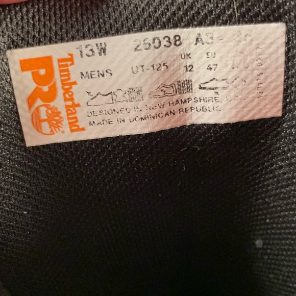 Timberland Pro Steel Toe Men’s black boots 13W - Picture 6 of 10